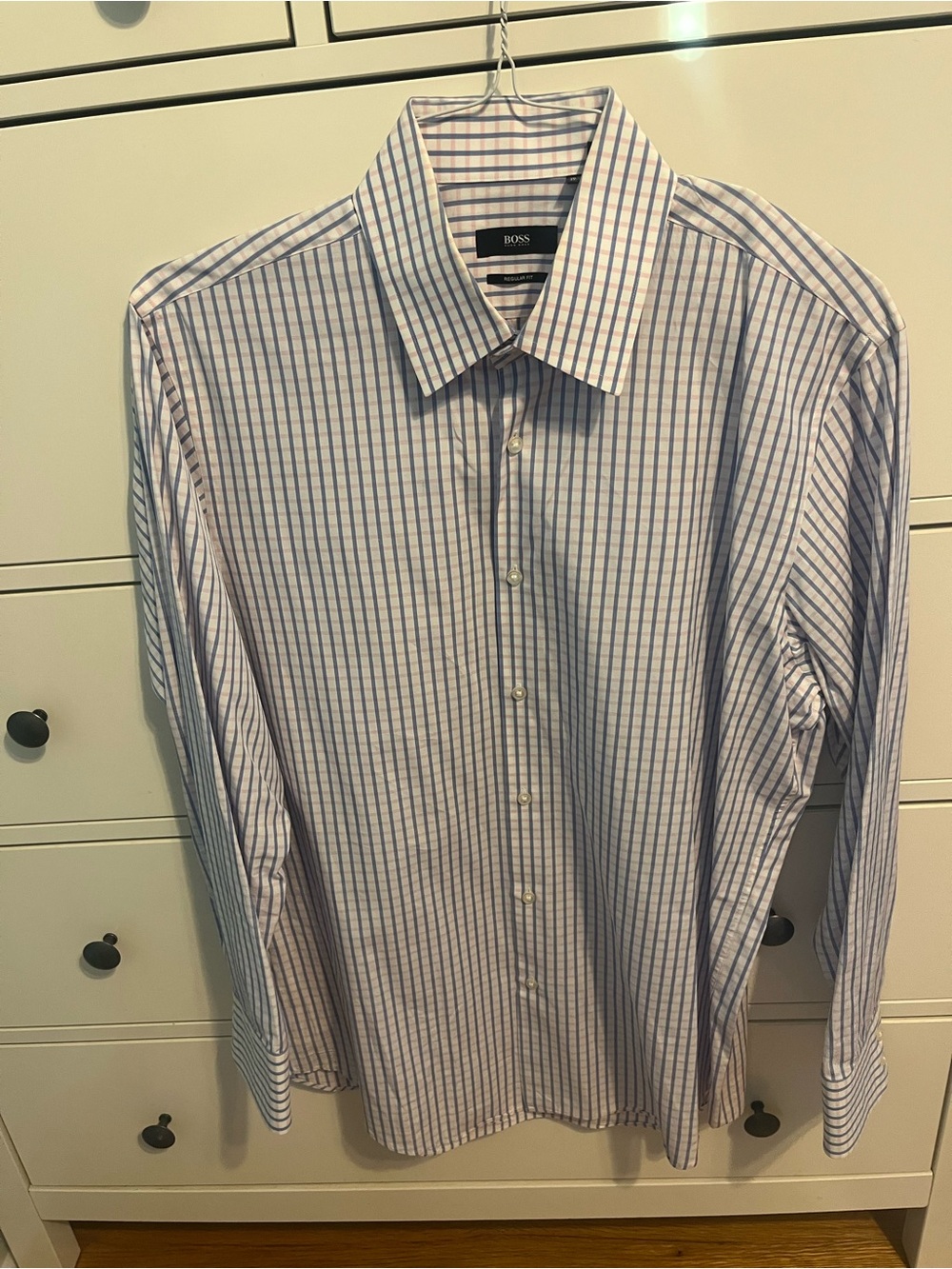 BOSS Plaid Dress Shirt - Size 16 1/2